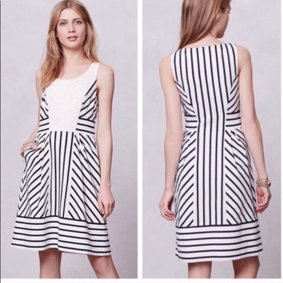 Anthropologie Dresses & Skirts - Anthropologie Maeve Chessia Striped Dress Size 0